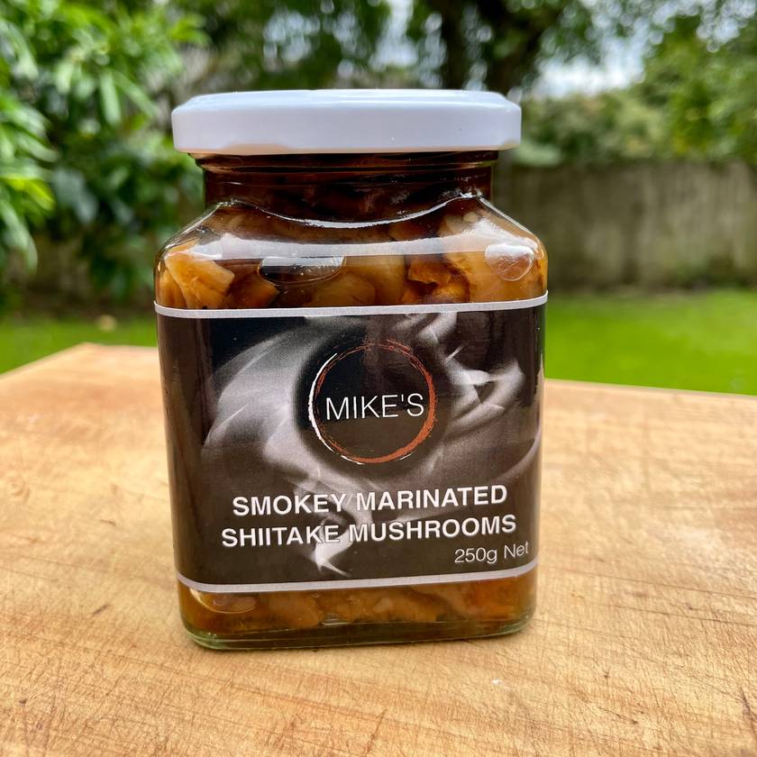 Smokey Marinated Shiitake Mushrooms