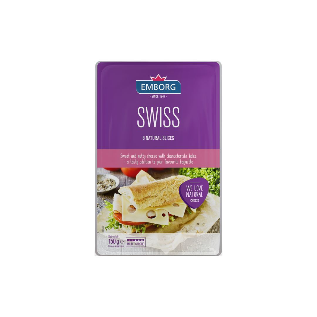 Emborg Cheese Slices Swiss